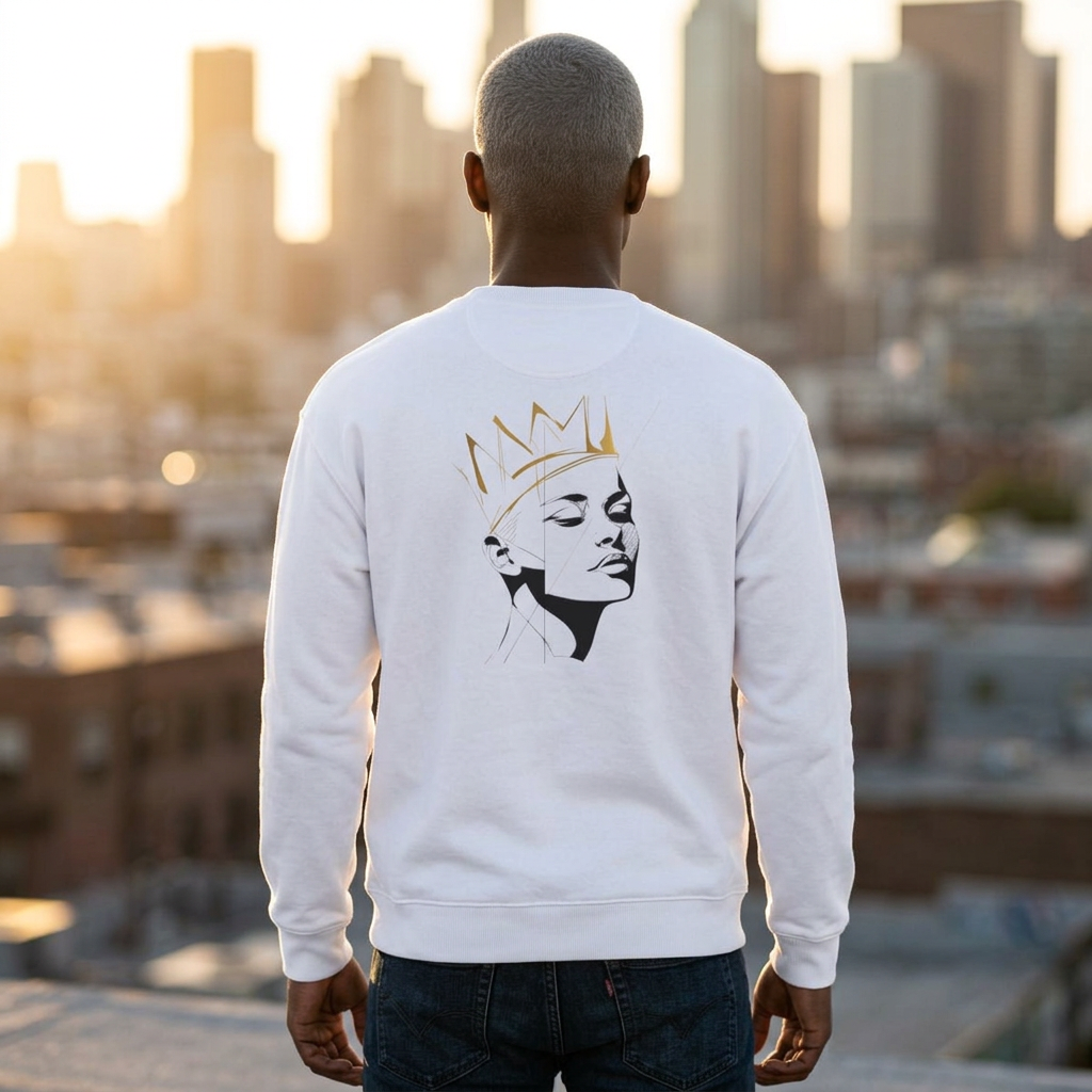Unbothered Gold Crown Crewneck